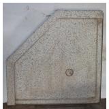 Polished Concrete Shower Base 36x36x4"