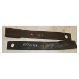 Pair of New Brush Hog Blades 24.5"x3"x1-1/4"D;