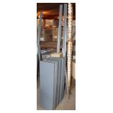 Unassembled Metal Shelving Consists of: