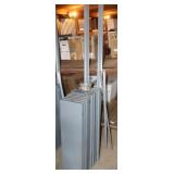 Unassembled Metal Shelving Consists of: