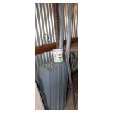 Unassembled Metal Shelving Consists of: