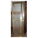 NEW Aluminum Gold Finish Sliding Shower Door set: