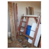 Scaffolding: 4 Uprights 61.5"x60", &