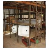 3 Tier Metal Shelving 36"x108"x87"T NO CONTENTS