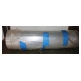 7.5" Diameter Roll of Clear Plastic 24" Wide