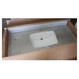 New Bathroom Vanity Top w/ Under Mount Sink: