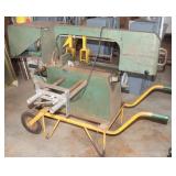 Metal Bandsaw With Cart, Works 41"x58"x41" tall
