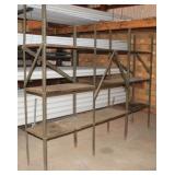 3 Tier Metal Shelving 18"x108"x87"T NO CONTENTS