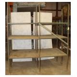 3 Tier Metal Shelving 73"x36"x84"Tall NO CONTENTS