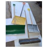 3 Snow Shovels & 1 Broom: