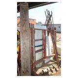 Scaffolding: 4 Uprights 61.5"x60", &