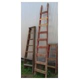 Wooden Ladders for Garden Art or Trellis