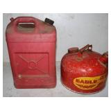 3 gal w/ Gas and 2 Gallon Eagle Gas Can empty