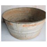 Galvanized Round Tub 24"x12