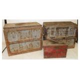 3 Ammo Cans: 2) 18x9x14", 12x6x8"