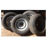 4 Yokohama LT 245/75R16 Tires on 8 Lug