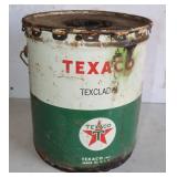 Vintage Texaco 5 Gallon Metal Grease Can