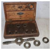 Vintage Wolverine Brass Tube Threading Set