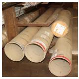 4) 12" Concrete form Tubes: 151", 172", 132", 45"