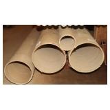 4 Concrete form Tubes: 3 are 12" w/142", 137", &