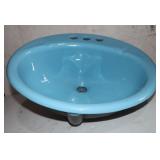New Old Stock Kohler Blue Drop in Bathroom Sink: