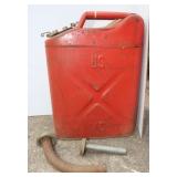 US Jerry Can Red Metal Fuel Container