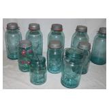 Ball Blue Glass Canning Jars