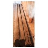 3 Pressure Treated Wood Posts 93"