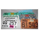 8 Wisconsin Motorcycle License Plates