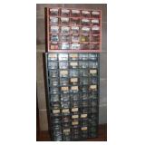 2 Plastic Hardware Organizers w/ Hardware
