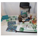 Aquarium Tank w/ Ornaments & Accessories
