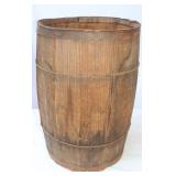 Wooden Barrel 18" H x 12" Diameter