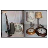 Lamps, Wall clocks, Air Purifier Box fan and Vacuu
