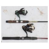 2 Fishing Rods w/ Spinning Reels