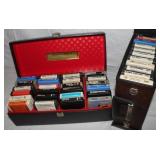 8-Track Music Tapes w/ Carrying Cases