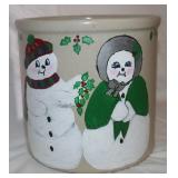 Painted 1 Gal  Stoneware Crock