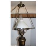 Hanging Lamp w/ Milk Glass Shade