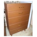 Five-Drawer Dresser 26.5" x 15" x 42"