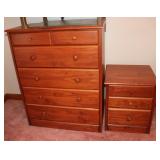 Nightstand and Dresser Set