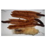 Vintage Fur Stole w/ Fox Tail Accessory