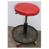 Adjustable Rolling Shop Stool