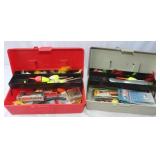 2 Tackle Boxes w/ Fishing Tackle: