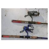 2 Fishing Rods w/ Spinning Reels