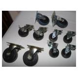 10 Swivel Casters w/ Locking Mechanisms