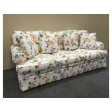 Hickory Chair Mfg. White Floral Sofa