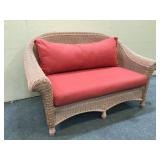 Outdoor Wicker Love Seat