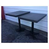 (2) Stained Wood Tables