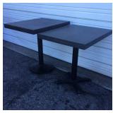 (2) Stained Wood Tables