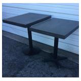 (2) Stained Wood Tables