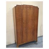 Armoire Cabinet w/ Shelf & 2 Racks w/ Hooks